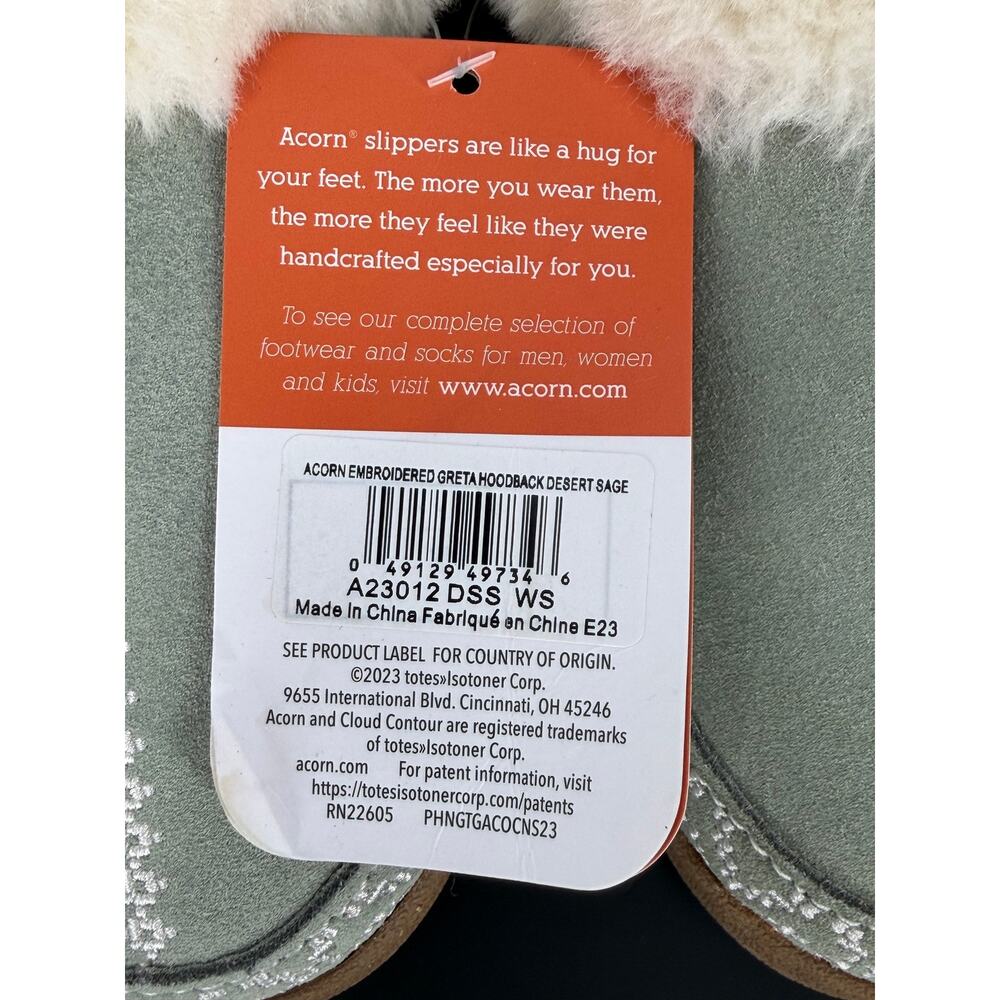 NWT Greta Embroidered Clogs by Acorn Small 5/6 - Picture 8 of 9